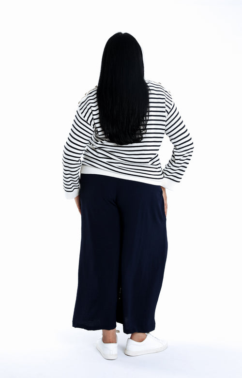 Pull marinière avec boutons-Paprika-3