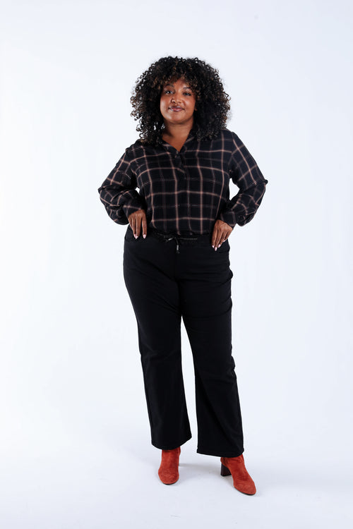 Effen rechte Jegging Lolly-Paprika-1