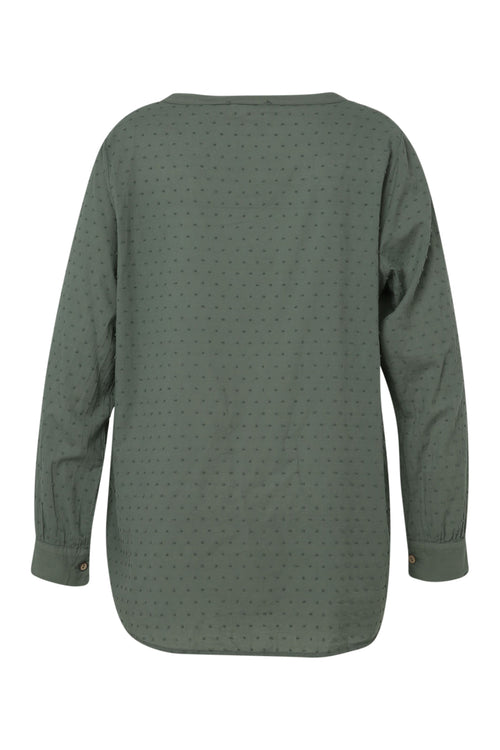 Katoenen blouse met borduursels -Paprika-11