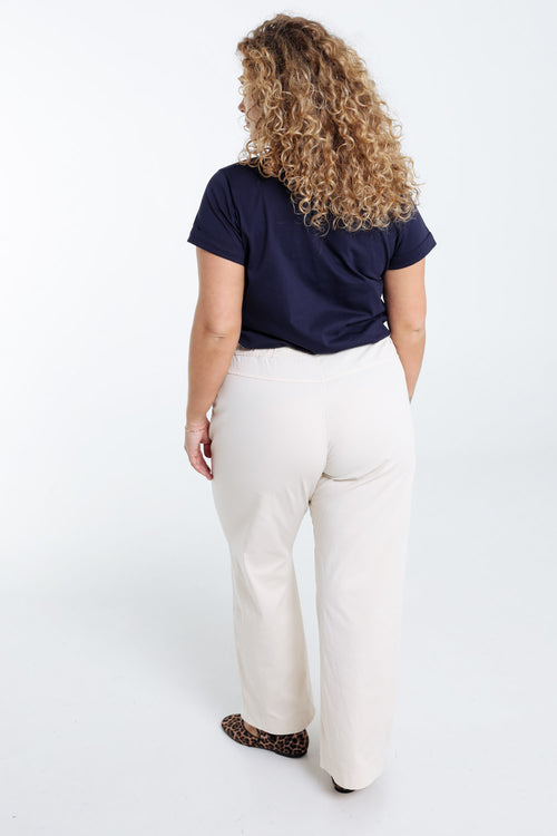 Effen brede chino broek-Paprika-2