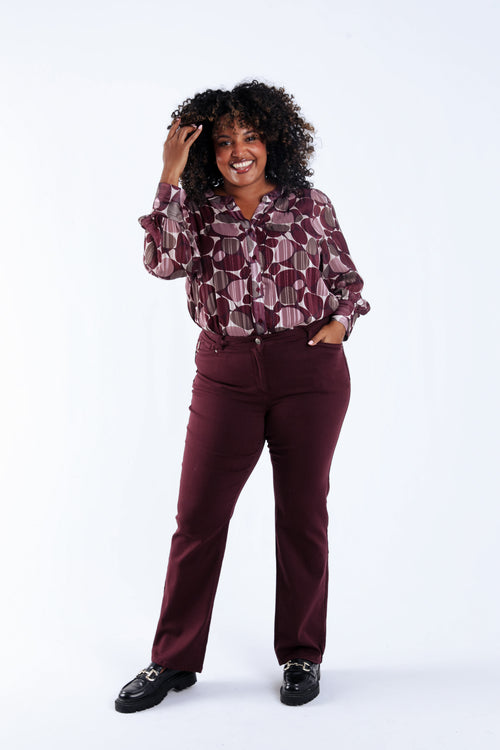 Rechte broek Mia L 32-Paprika-1
