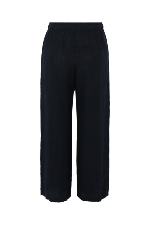 Effen linnen broek-Paprika-11