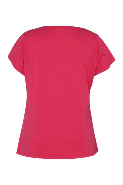T-shirt van katoen met palmbomen in pailletten-Paprika-3