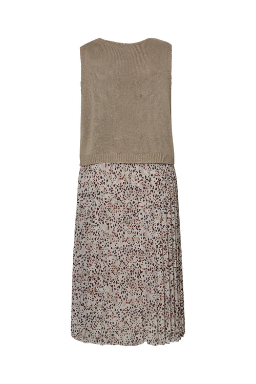 Jurk 2 in 1 met luipaardprint-Paprika-11