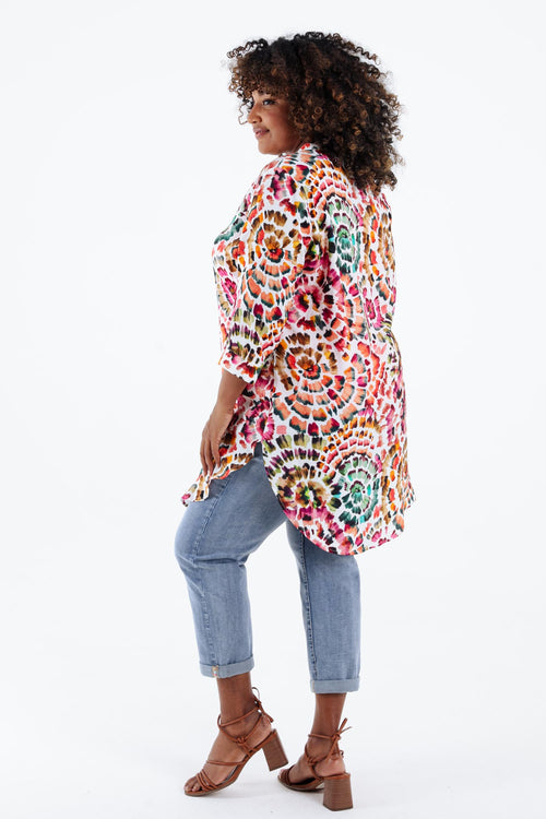 Overhemd van viscose-Paprika-2