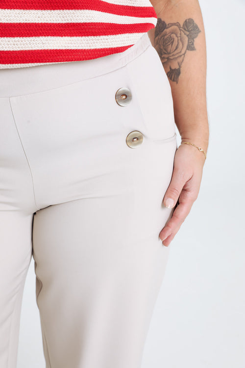 7/8 broek met sierknopen-Paprika-3