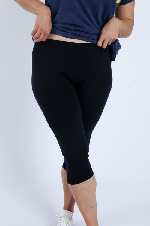 Katoenen unicolour legging-Paprika-6