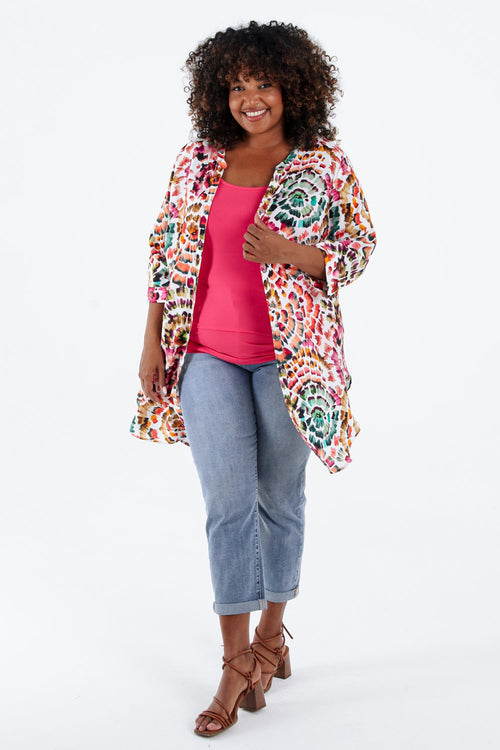 Overhemd van viscose-Paprika-9