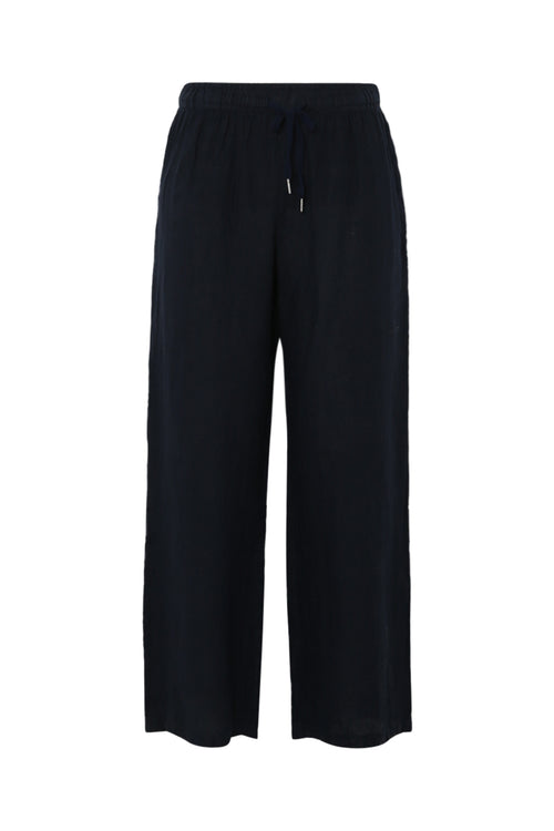Effen linnen broek-Paprika-10
