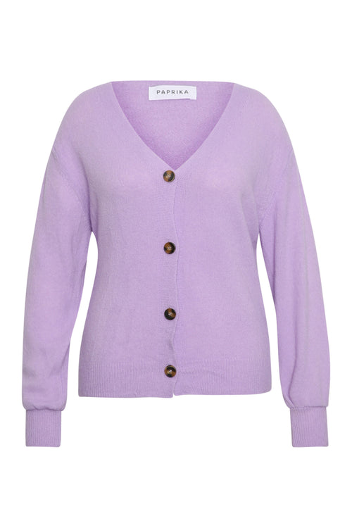Effen cardigan-Paprika-9