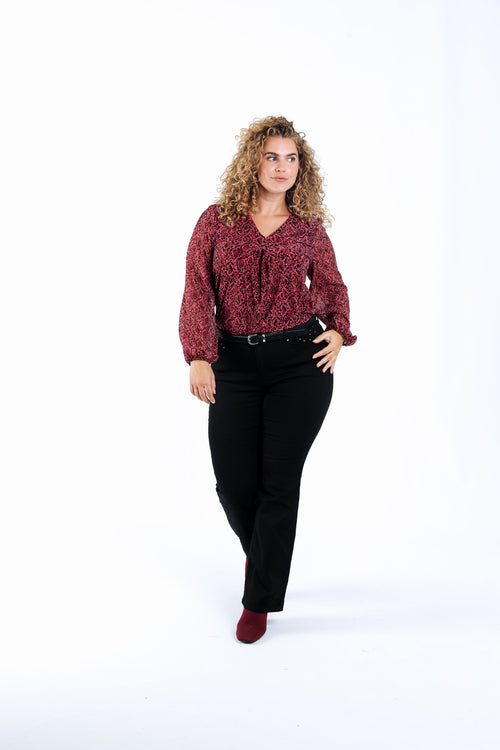 Pantalon bootcut Lara L 32-Paprika-7
