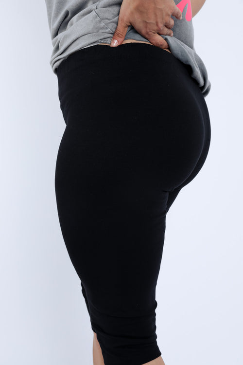 Katoenen unicolour legging-Paprika-4