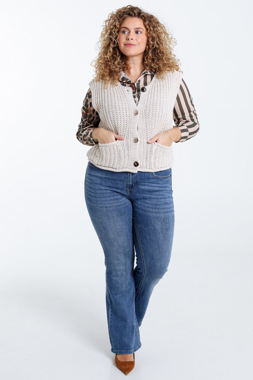 Kort effen vest-Paprika-7