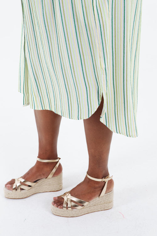 Gestreepte viscose jurk-Paprika-5