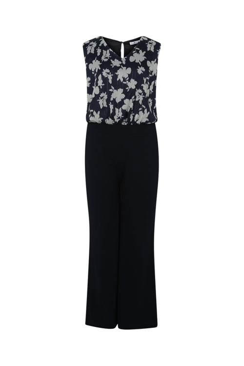 Tweedelige jumpsuit met bloemenprint en lurex-Paprika-10