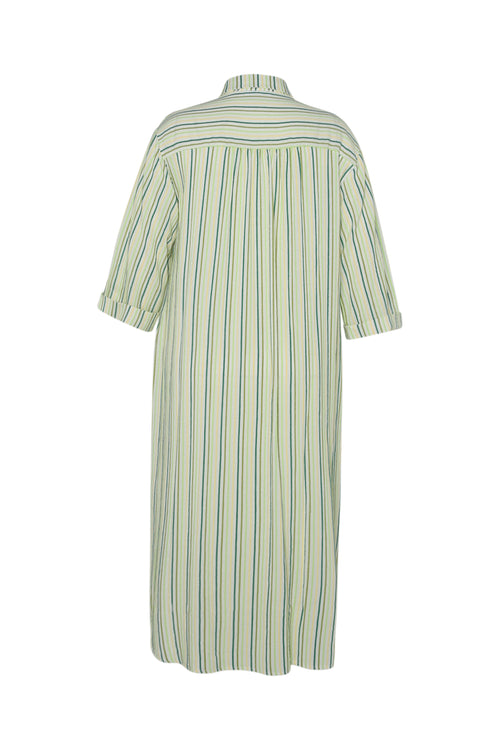 Gestreepte viscose jurk-Paprika-11