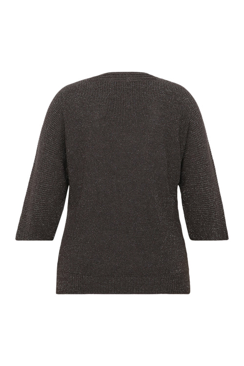 Effen trui met lurex-Paprika-2