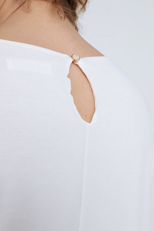 Effen blouse met sieraden-Paprika-6