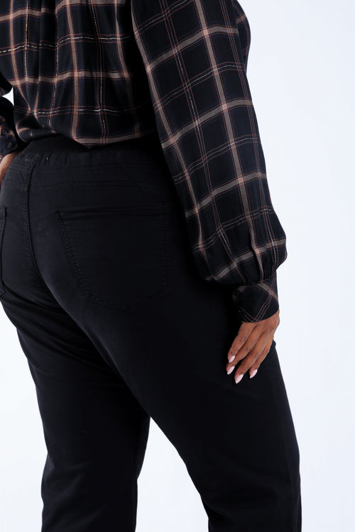 Effen rechte Jegging Lolly-Paprika-3