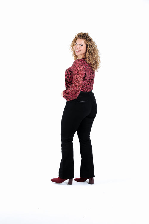 Pantalon bootcut Lara L 32-Paprika-8