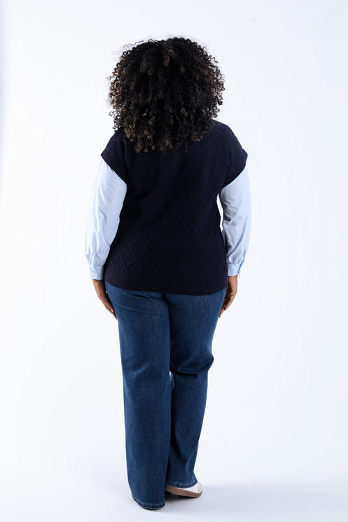 Pull chemise 2 en 1-Paprika-2