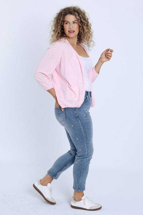 Cardigan met uni zakken-Paprika-9