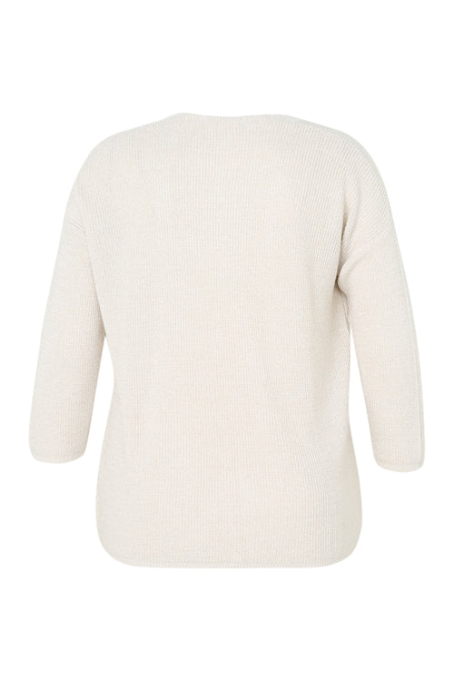 Korte, effen cardigan in viscose met lurex-Paprika-11