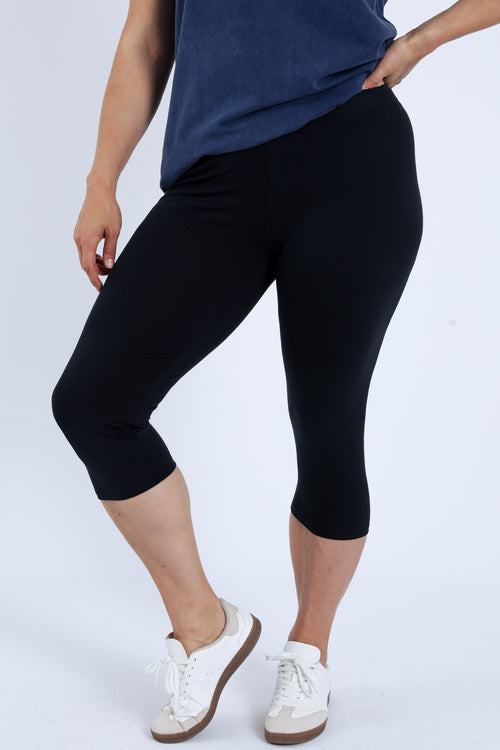 Katoenen unicolour legging-Paprika-1