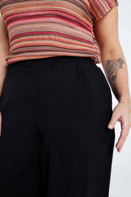 Soepele effen broek-Paprika-3