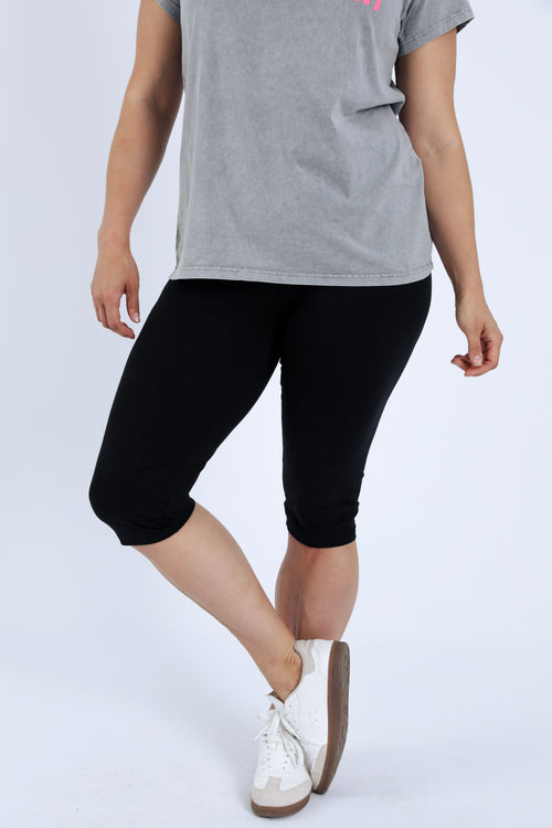 Katoenen unicolour legging-Paprika-1