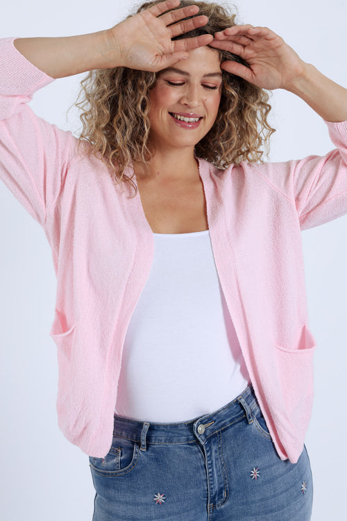 Cardigan met uni zakken-Paprika-5