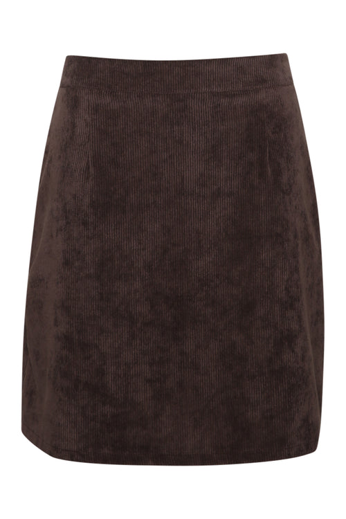 Jupe courte en velours-Paprika-3