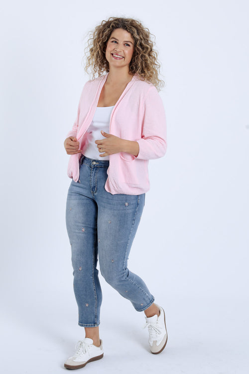 Cardigan met uni zakken-Paprika-7