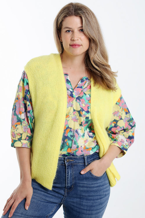 Gilet sans manches uni-Paprika-1
