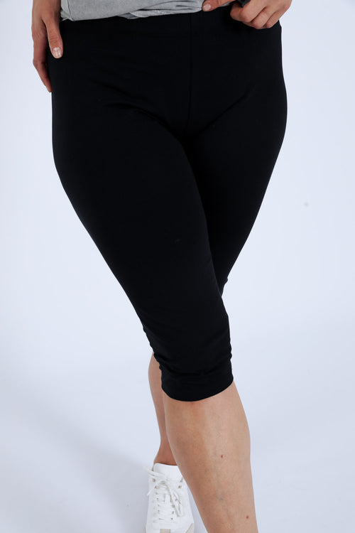 Katoenen unicolour legging-Paprika-6
