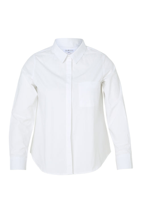Blouse van effen katoen-Paprika-11