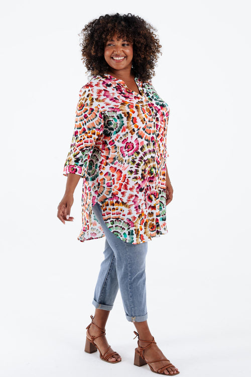 Overhemd van viscose-Paprika-8