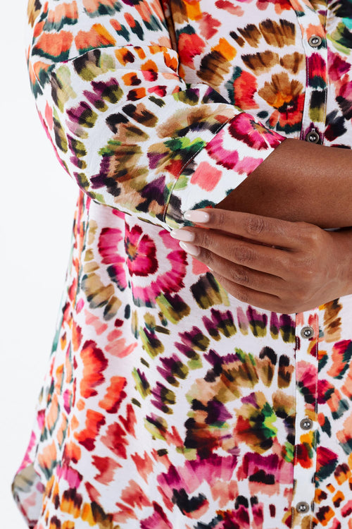 Overhemd van viscose-Paprika-5