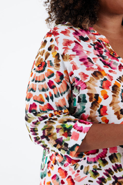 Overhemd van viscose-Paprika-4