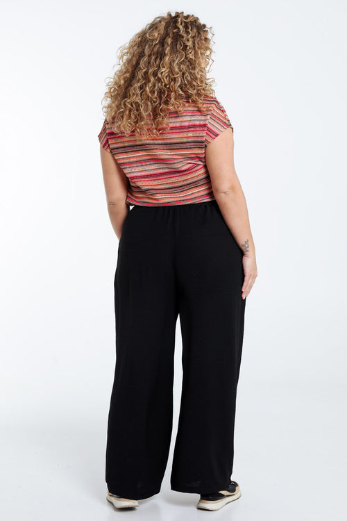 Soepele effen broek-Paprika-2