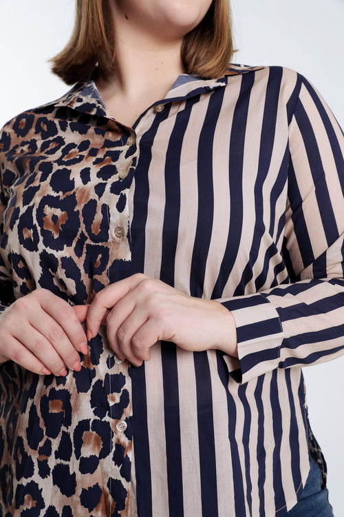 Chemise en coton mix d