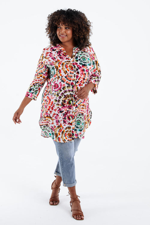 Overhemd van viscose-Paprika-7