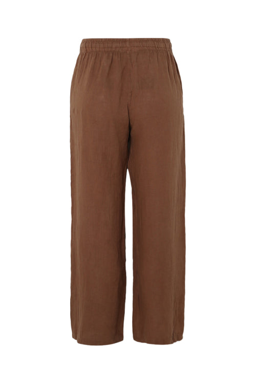 Effen linnen broek-Paprika-11