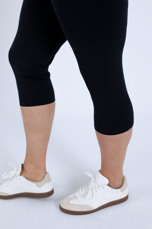 Katoenen unicolour legging-Paprika-3