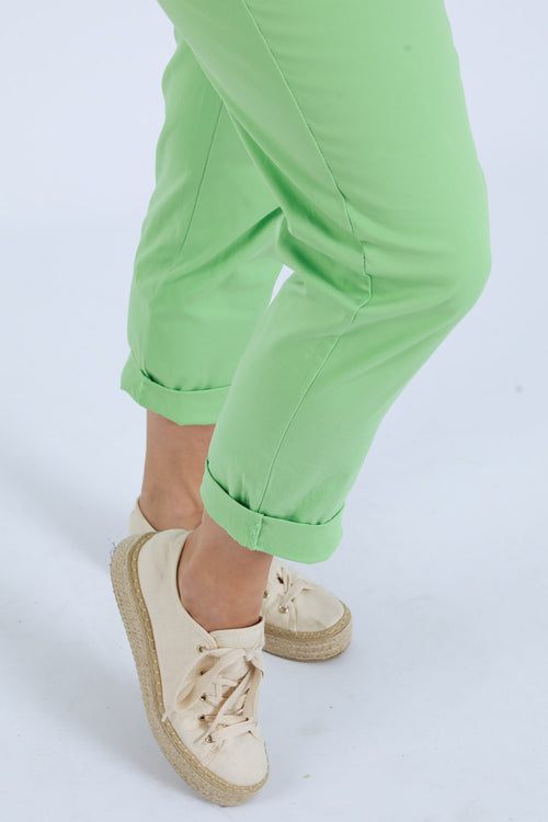 Effen 7/8-Chino-broek-Paprika-5