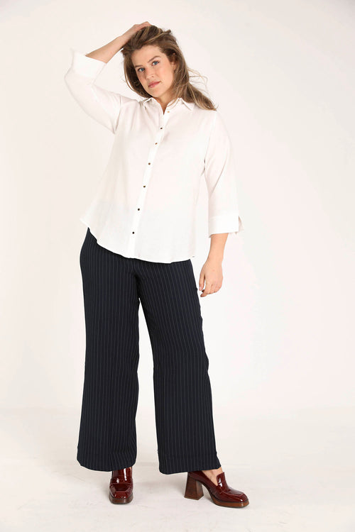 Effen viscose blouse-Paprika-8