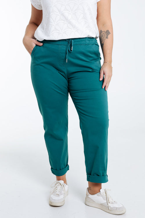 Effen 7/8-Chino-broek-Paprika-3
