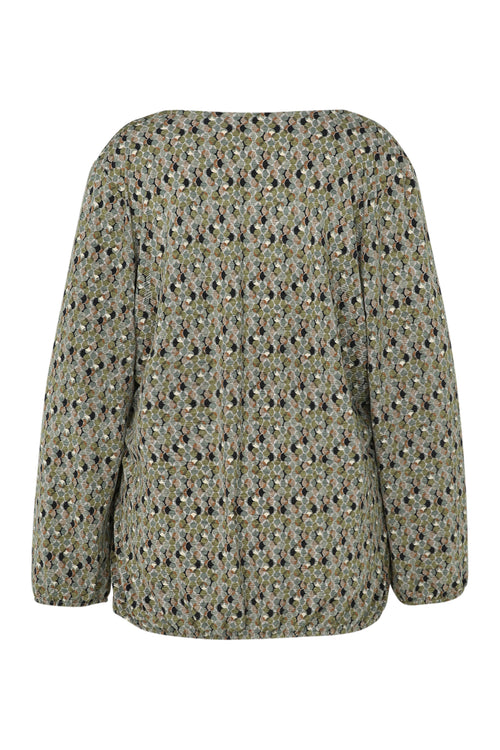 Rechte top met grafisch rondjesmotief-Paprika-10