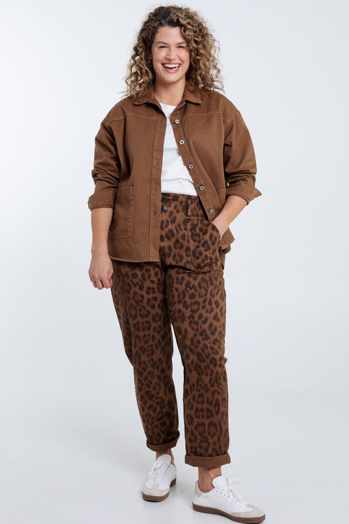 Effen jeansjas-Paprika-7