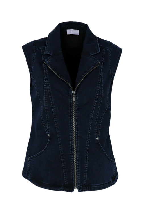 Veste en jean zippée-Paprika-9